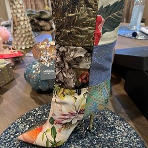 Flower Brocade Patchwork DOLCE & GABBANA Boots